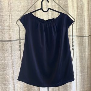 Navy Blue Blouse
